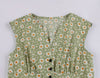 Vintage 50-Luvun Mekko Plus-Kokoisia Kukkia