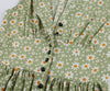 Vintage 50-Luvun Mekko Plus-Kokoisia Kukkia