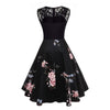 Vintage 50s Plus Size -Mekko, Musta