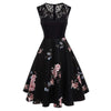 Vintage 50s Plus Size -Mekko, Musta