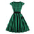 Vintage 50-Luvun Plus-Kokoinen Raidallinen Mekko