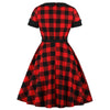 Vintage 50-Luvun Plus-Kokoinen Punainen Mekko