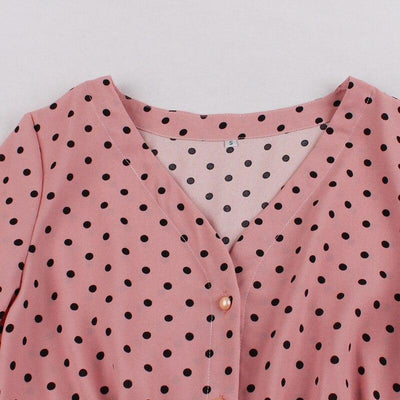 Vintage 50-Luvun Pitkähihainen Mekko