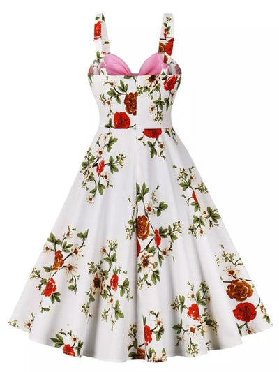 Vintage 50-Luvun Vaaleanpunainen Mekko