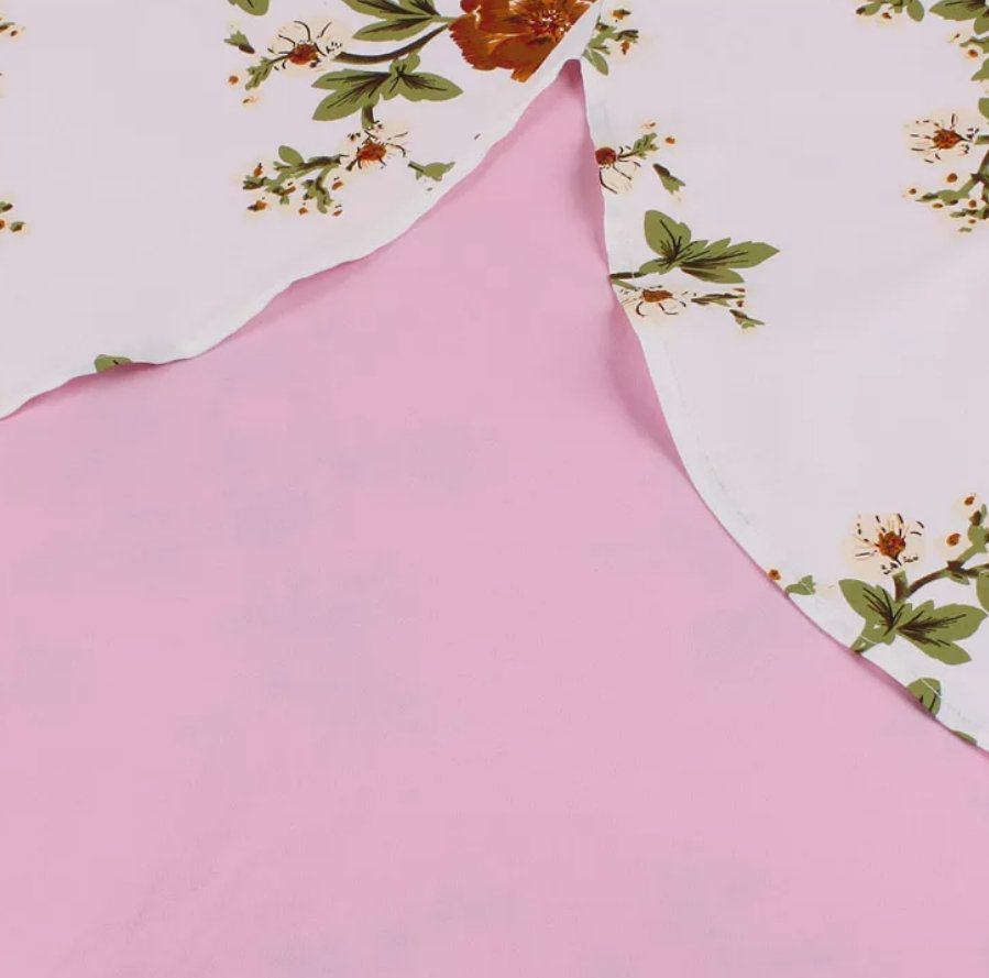 Vintage 50-Luvun Vaaleanpunainen Mekko