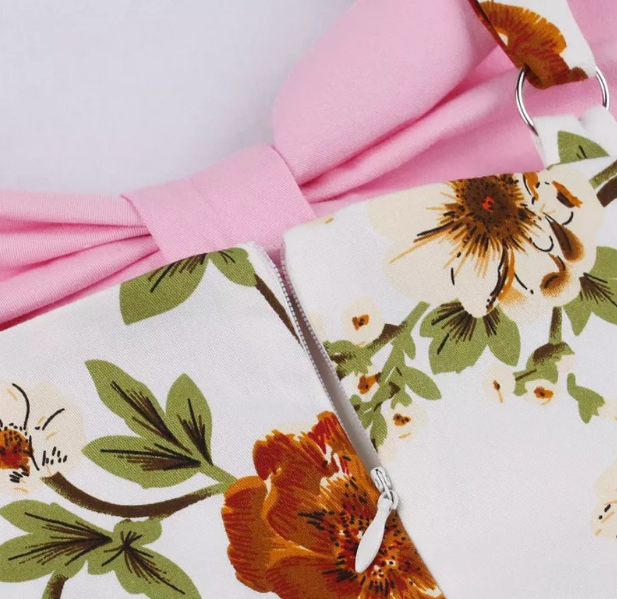 Vintage 50-Luvun Vaaleanpunainen Mekko