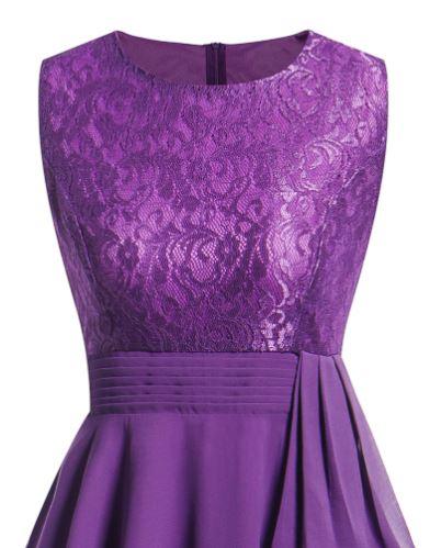 Vintage 50-Luvun Iltapuku, Violetti
