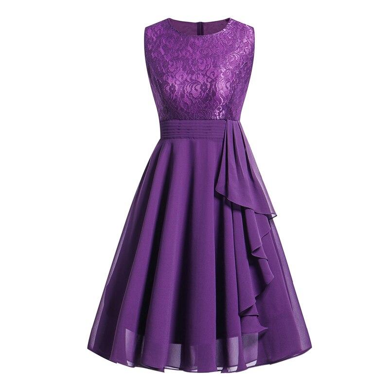 Vintage 50-Luvun Iltapuku, Violetti