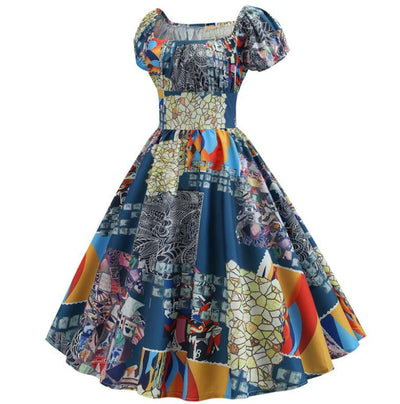 Vintage 60-Luvun Patchwork Mekko