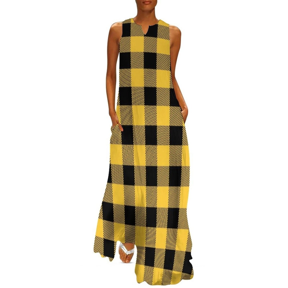 Vintage 70-Luvun Maxi-Mekko
