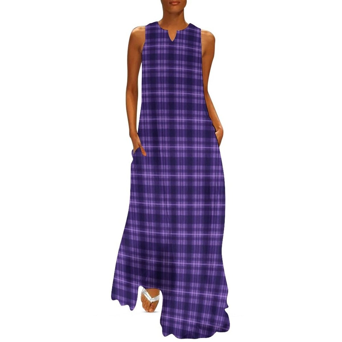 Vintage 70-Luvun Mekko, Violetti
