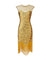 Vintage 20s Plus Size -Mekko Beige Kultaa