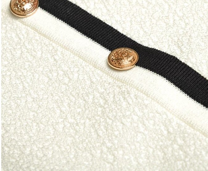 Vintage 40-Luvun Taidevalkoinen Mekko