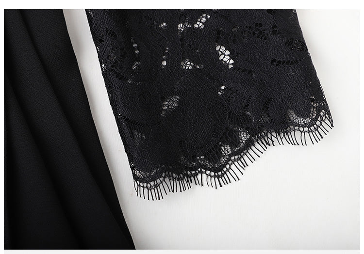 Vintage 40-Luvun Suunnittelijamekko, Musta