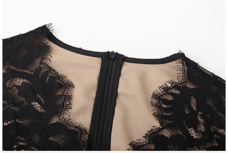 Vintage 40-Luvun Suunnittelijamekko, Musta