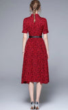 Vintage 40-Luvun Design-Punainen Mekko