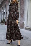 Vintage 40-Luvun Flowy Musta Mekko