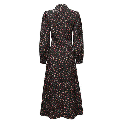 Vintage 40-Luvun Flowy Musta Mekko