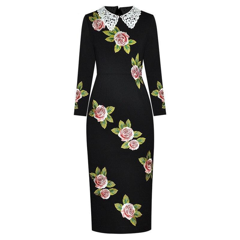 Vintage 40-Luvun Mekko Big Roses