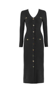 Vintage 40-Luvun Musta Bodycon-Mekko