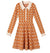 Vintage 40-Luvun Old School Oranssi Mekko