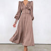 Vintage 40-Luvun Ruskea Satiinimekko
