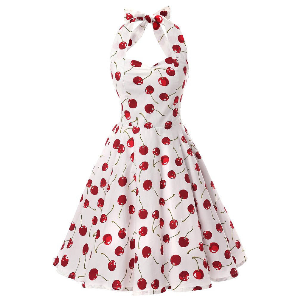 Vintage 50-Luvun Kirsikkamekko