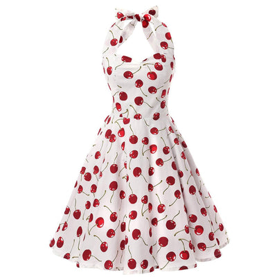 Vintage 50-Luvun Kirsikkamekko