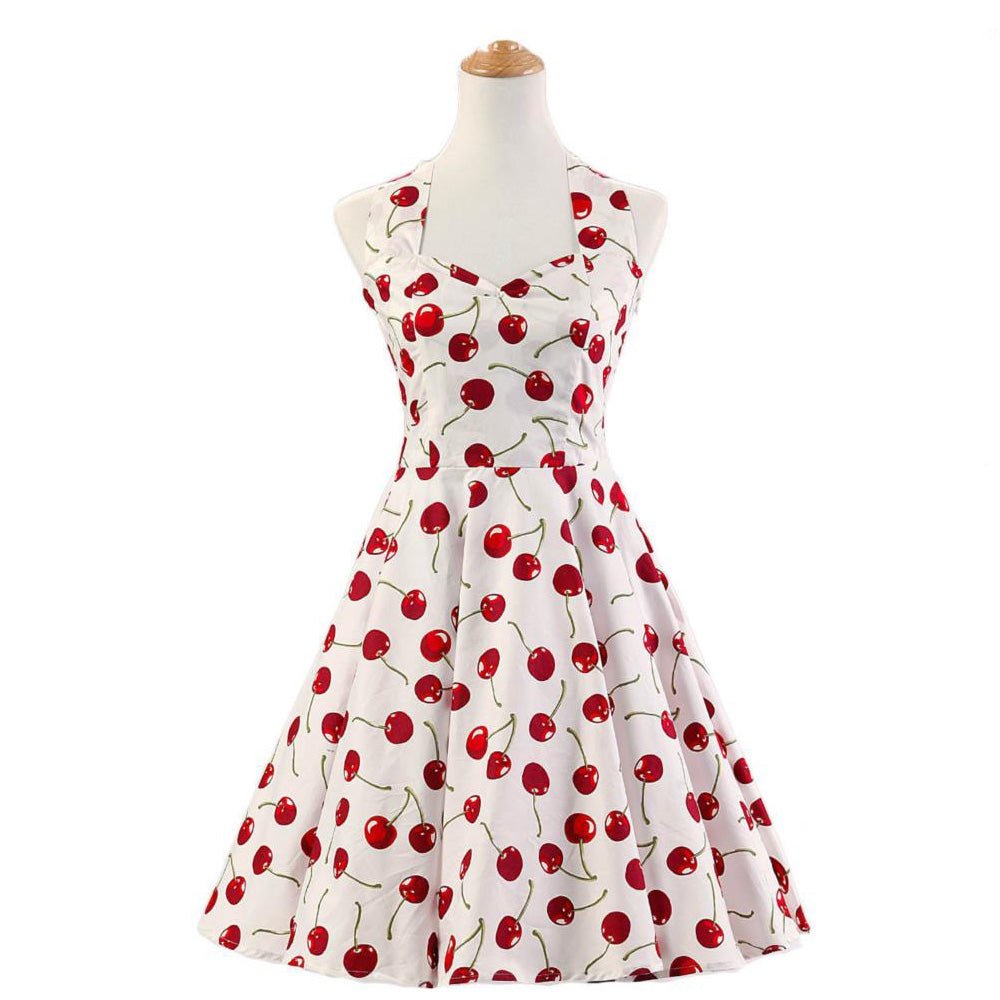 Vintage 50-Luvun Kirsikkamekko