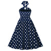 Vintage 50-Luvun Laivastonsininen Mekko