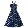 Vintage 50-Luvun Laivastonsininen Mekko