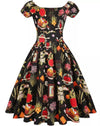 Vintage 60-Luvun Mekko Plus-Koon Laivastonsininen