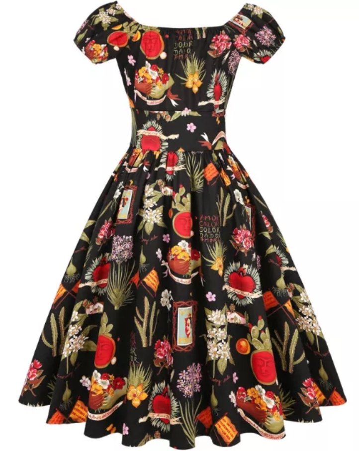 Vintage 60-Luvun Mekko Plus-Koon Laivastonsininen