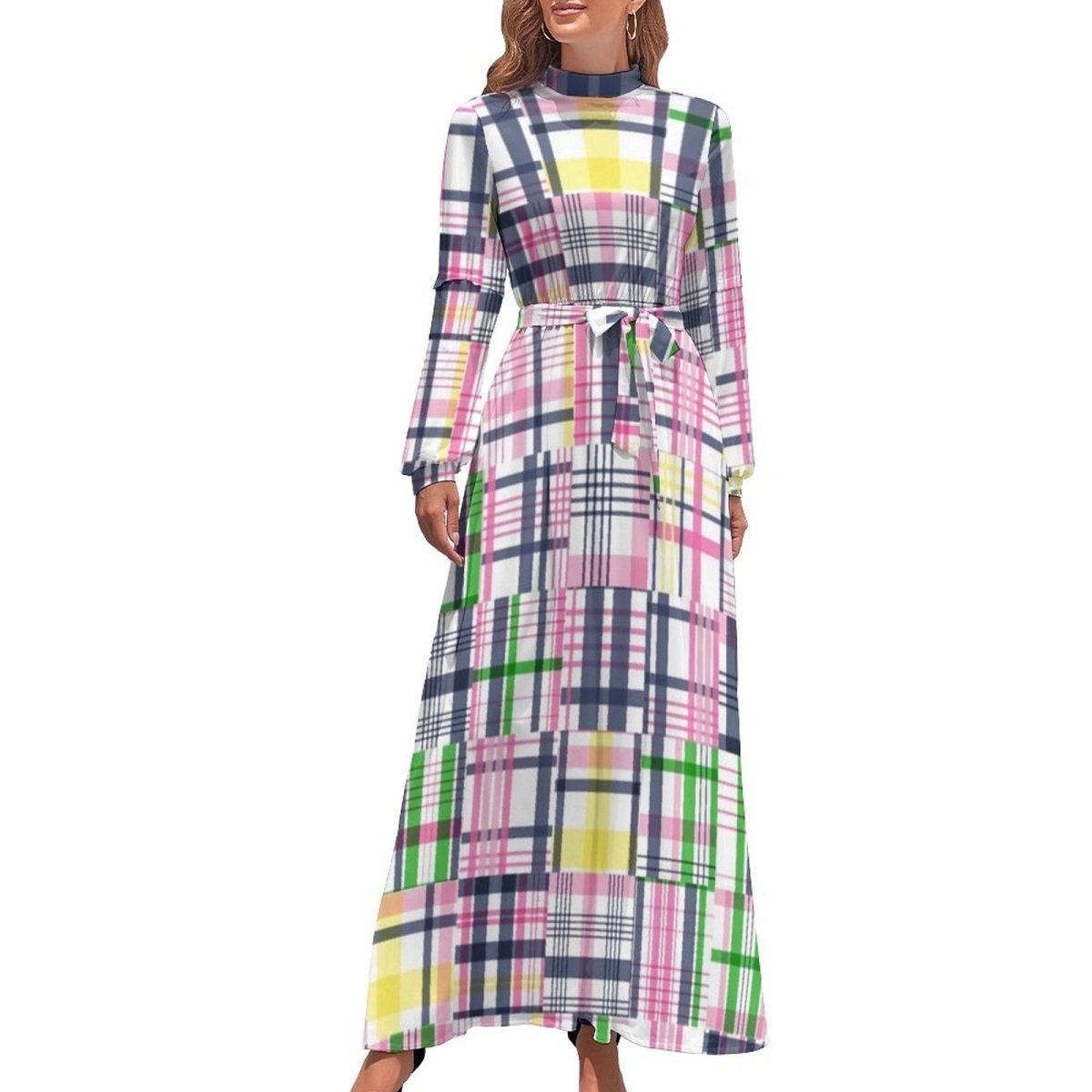 Vintage 70-Luvun Raidallinen Mekko