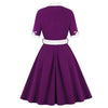Vintage Syksyn Violetti Mekko