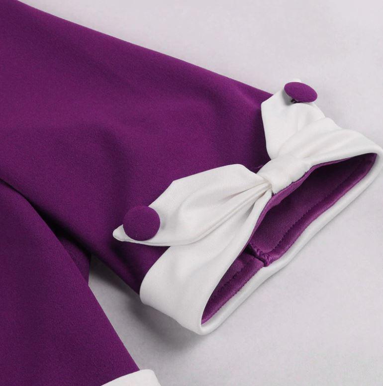 Vintage Syksyn Violetti Mekko