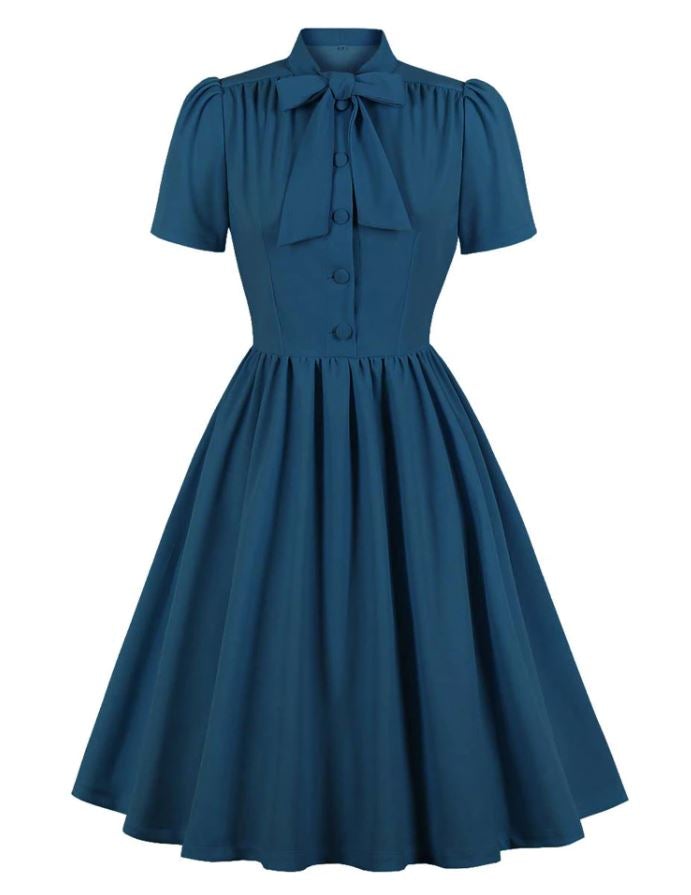 Preppy Vintage Mekko Sininen