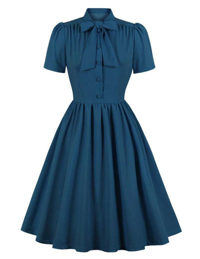 Preppy Vintage Mekko Sininen