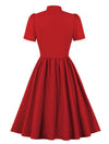 Preppy Punainen Vintage Mekko