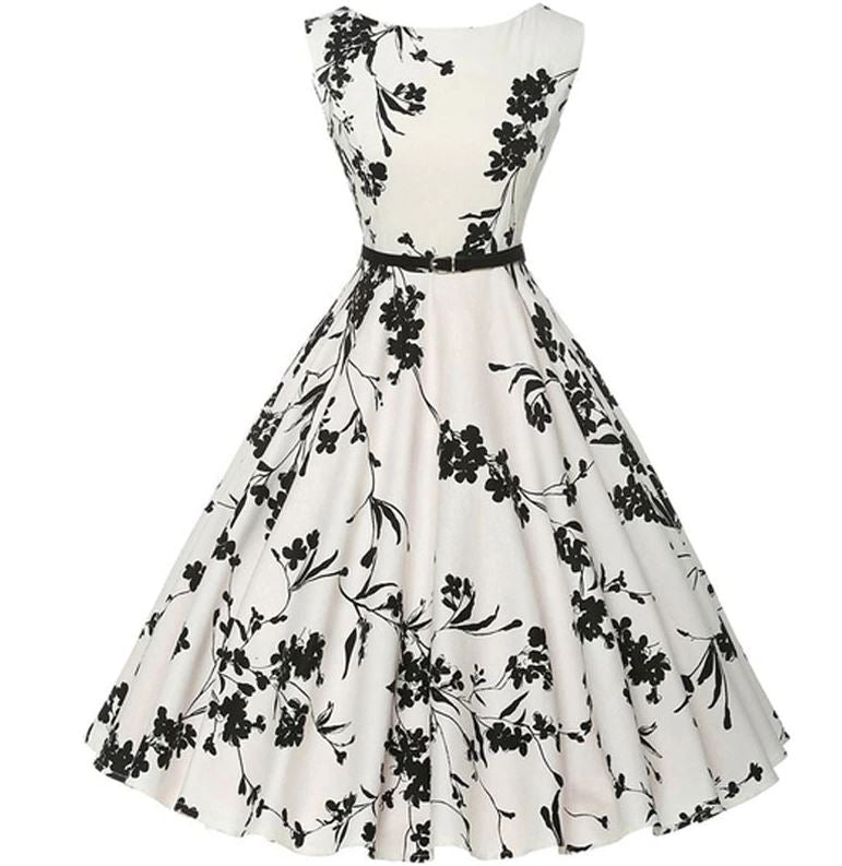 Valkoinen Vintage Mekko