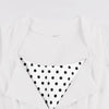 Vintage Valkoinen Rockabilly-Mekko