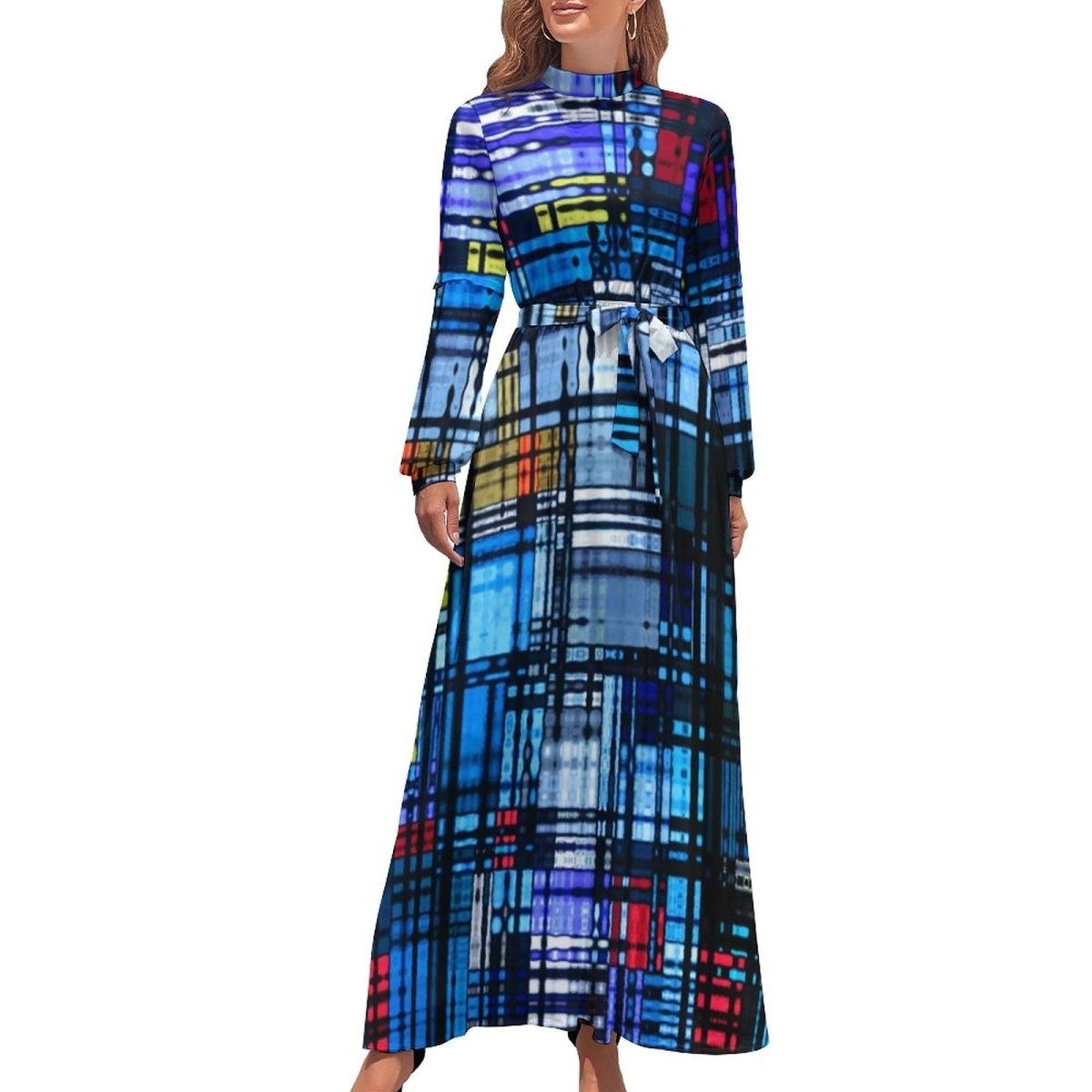 Vintage Sininen Mekko 1970