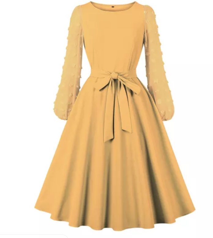 Vintage Bohemian Yellow -Mekko