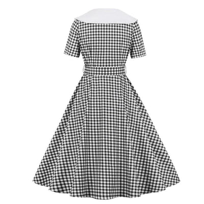 Vintage Musta Ruutumekko