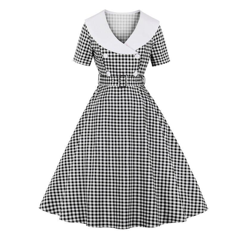 Vintage Musta Ruutumekko