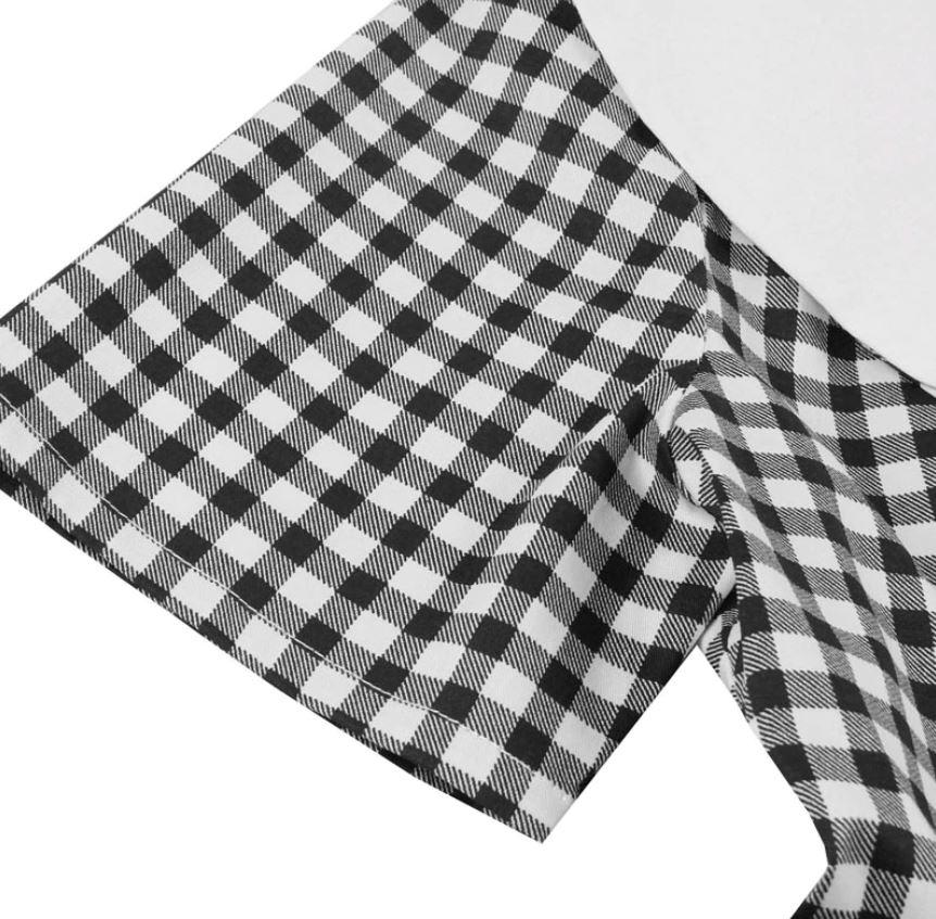 Vintage Musta Ruutumekko