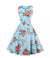 Vintage Tyylikäs Retro Kaunis Roses Mekko