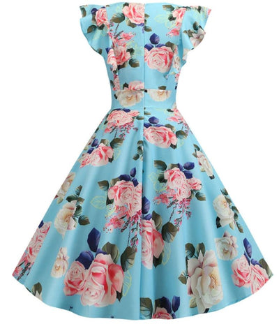 Vintage Chic Retro Mekko Sininen