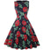 Vintage Chic Retro Navy Flowers -Mekko