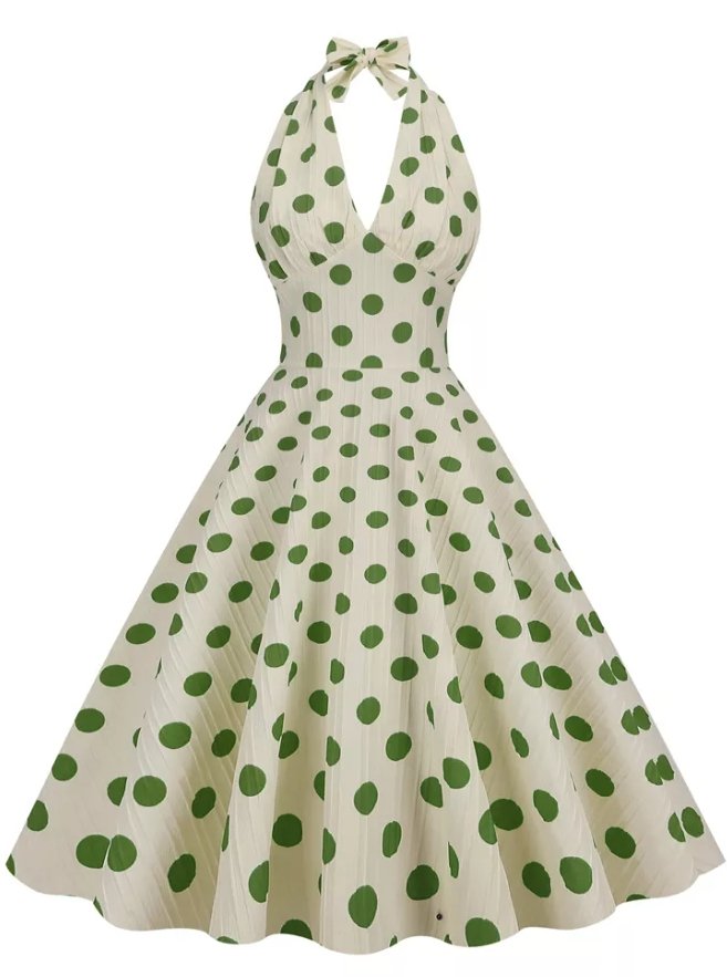 Vintage Chic Retro Pilkkumekko